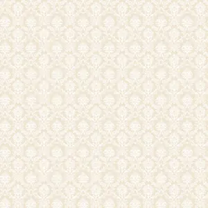 Galerie Stripes And Damask 2 Beige Mini Damask Smooth Wallpaper