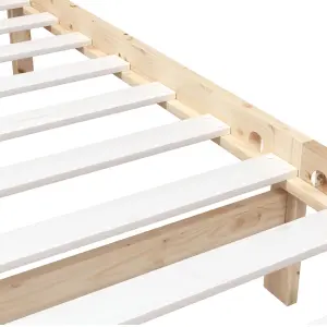 Berkfield Bed Frame Solid Wood 90x200 cm