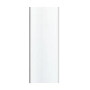 GoodHome Beloya Framed Clear Fixed Shower panel (H)195cm (W)76cm