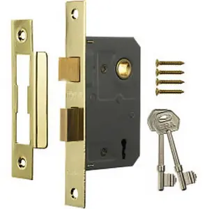 Era 3 Lever Mortise Sashlock Br (63mm)