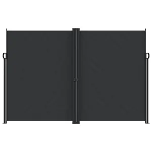 Berkfield Retractable Side Awning Black 220x600 cm