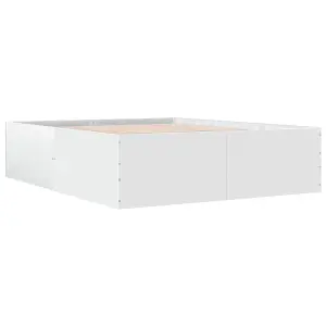 Berkfield Bed Frame without Mattress White 150x200 cm King Size