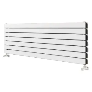 Porter White Double Horizontal Flat Panel Radiator - 1600x475mm