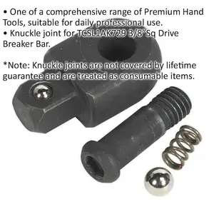 Durable 3/8 Inch Square Drive Knuckle Joint for ys01775 Breaker Bar