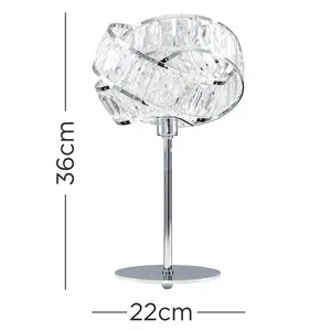 36Cm Silver Table Lamp No