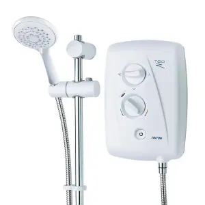 Triton T80Z Fast-Fit 7.5Kw Electric Shower in White and Chrome - Ultimate Replacement Solution