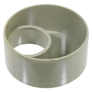 SPARES2GO 110mm to 56mm (50mm) Solvent Weld Soil System Waste Pipe Reducer Adaptor (Olive Grey)