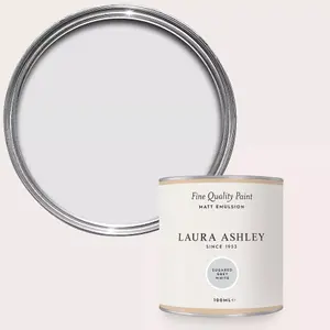 Laura Ashley Sugared Grey White Matt Emulsion Paint Sample