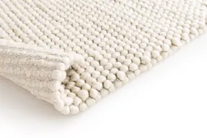 GoodHome Budwig Off white Medium Rug, (L)170cm x (W)120cm