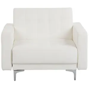 Armchair ABERDEEN Faux Leather White