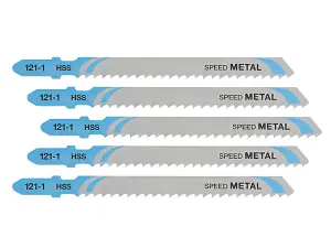 DEWALT HSS Metal Cutting Jigsaw Blades Pack of 5 T127D