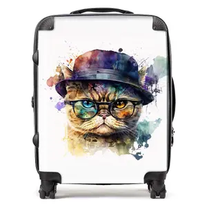 Shorthair Cat Splashart Suitcase - Large