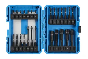 Blue Spot Tools - 26 PCE Impact Screwdriver And Nut Driver Bits