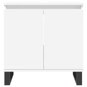 Berkfield Bathroom Cabinet White 58x33x60 cm Engineered Wood