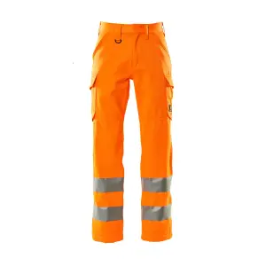 Mascot Safe Light Thigh Pocket Trousers (Hi-Vis Orange)  (32.5) (Leg Length - Short)