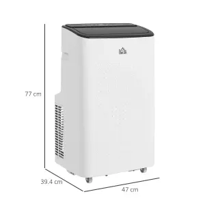 HOMCOM 14000 BTU Portable Air Conditioner Unit with WiFi Smart App, 35m²