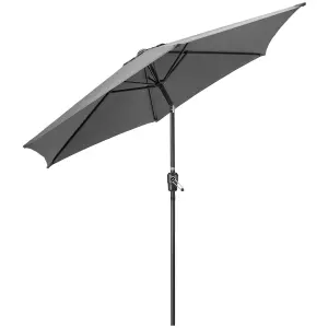 2.7m Crank and Tilt Parasol - Grey