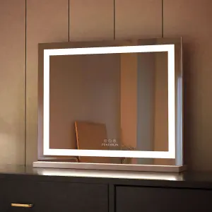 FENCHILIN Hollywood Led Strip Mirror 58x46cm