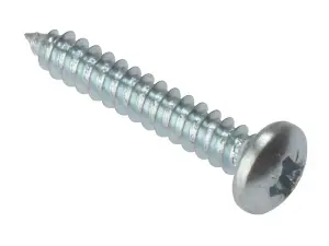 Forgefix Self-Tapping Pozidriv Screws Pan Head Zinc Plated 1/2 Inch x 8 Box of 200