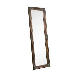 Melody Maison Tall Ornate Gold Wall Mirror 47cm x 142cm