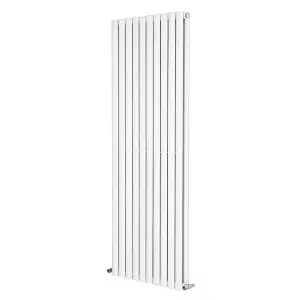 Right Radiators 1600x590mm Vertical Double Oval Column Designer Radiator White