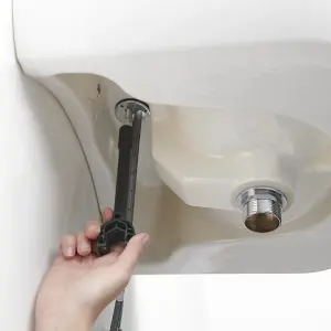 GoodHome Cavally Black Modern Basin Pillar Tap