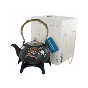 Buckingham Cast Iron Japanese Teapot 1300 ml + Star trivet 18 cm   in wooden Gift Box