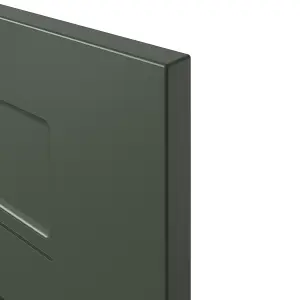 GoodHome Artemisia Matt dark green Drawer front, Pack of 4 (H)715mm (W)397mm (T)18mm