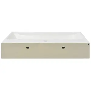 Berkfield Basin with Faucet Hole Ceramic White 76x42.5x14.5 cm