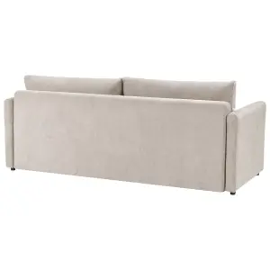 Sofa Bed BLEIK Light Beige with Storage