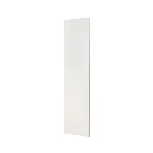 GoodHome Stevia Innovo handleless gloss cream slab Blanking panel (H)2400mm (W)640mm