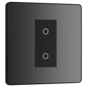 BG Evolve Black Chrome 200W Single Touch Dimmer Switch 2-Way Secondary