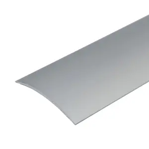 A04 49mm Anodised Aluminium Door Threshold Strip - Silver, 0.93m