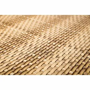 True Products Poly Rattan Weave Artificial Screening Fencing Balcony - 1m x 1m - Sand