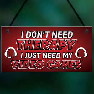 Funny Gaming Sign Neon Effect Hanging Bedroom Sign Gamer Gift Keepsake