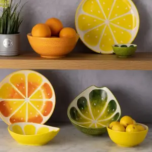 World Foods Lemon Round Bowl 16cm