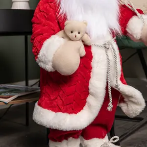 60cm Red Standing Jumbo Papa Noel Santa Claus Indoor Decoration