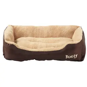 Bacup Polyester Pet Bed Blue / Large (75 cm L x 58 cm W)