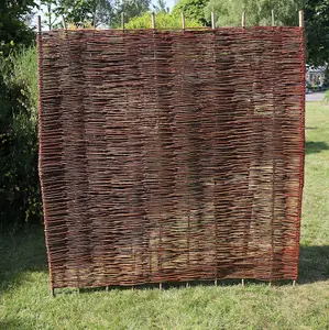 Willow Hurdle Fence Panel 6ft x 3ft