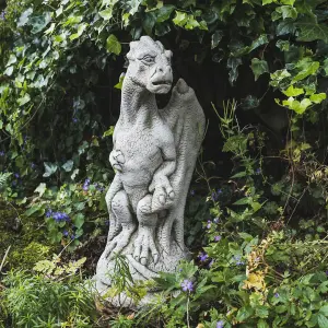 Stone Cast Gatekeeper Dragon Gargoyle Statue