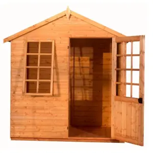 8 x 8 (2.35m x 2.35m) Wooden Classic APEX Summerhouse (12mm T&G Floor + Roof) (8 x 8) (8x8)