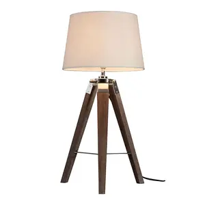 Interiors by Premier Bailey Brown Tripod Table Lamp