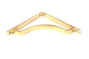 Polished Brass Abingdon Shelf Bracket (200mm x 200mm)