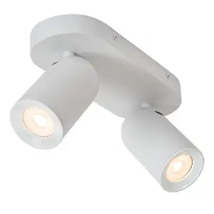 Lucide Punch Classic Ceiling spotlight - 2xGU10 - White