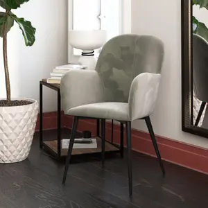 Fitz Dining Chair in Velvet Grey