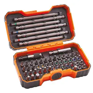 Bahco Colour Coded Bit Set (54 Pieces) - XMS24BITS54