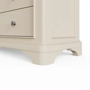 6 Drawer Solid Oak Putty Chest Of Drawers Ready Assembled