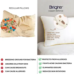 Brightr Nox Soft Down Alternative Neck Pain & Side Sleeper Pillow