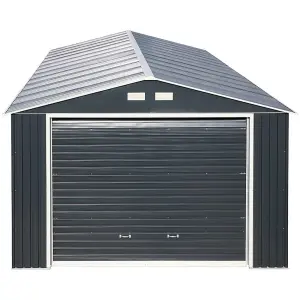 12 x 26 Metal Garage - Anthracite Grey (12ft x 26ft / 12' x 26' / 3.72m x 7.85m)