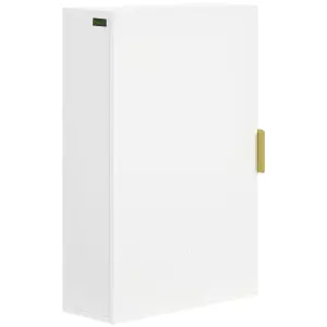 kleankin Bathroom Wall Cabinet with Adjustable Shelves for Hallway, Living Room